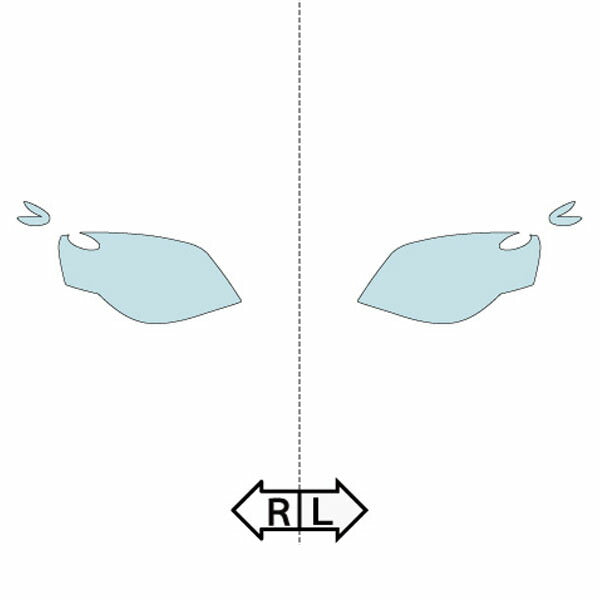 カット済みヘッドライトプロテクションフィルム 日産 ラフェスタ ハイウェイスター (H16.12-H19.4) (B30型/NB30型) (ハイウェイスター) (PH0329J0405A0SA)