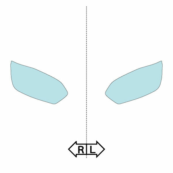 カット済みヘッドライトプロテクションフィルム 日産 デイズ ルークス (H26.2-H28.11) (B21A型) (S/X) (PH0332A1405A0SA)