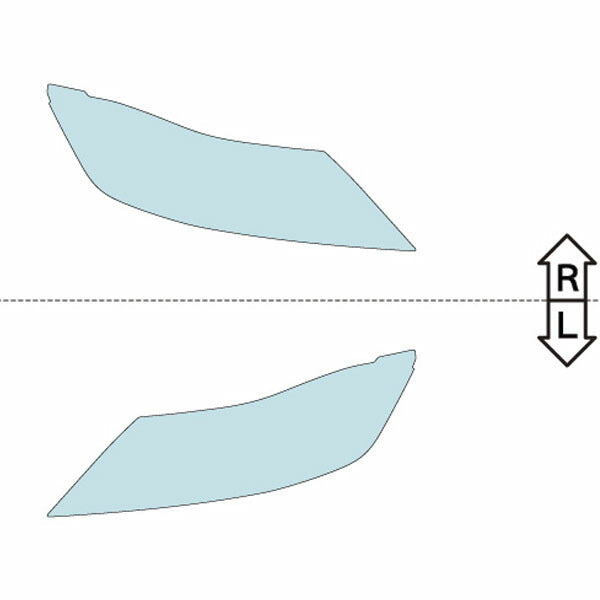 カット済みヘッドライトプロテクションフィルム 日産 ルークス (R5.6-) (B44A型/B45A型/B47A型/B48A型) (ハイウェイスター) (PH0332A2305B0SA)