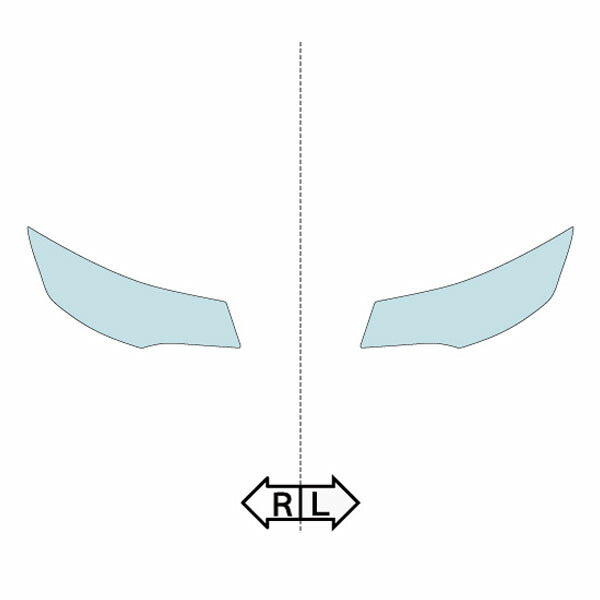 カット済みヘッドライトプロテクションフィルム 日産 デイズ (H25.6-H27.9) (B21W型) (【HighwaySTAR】 J/X/G/G turbo) (PH0333A1305C0SA)