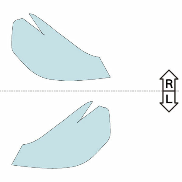 カット済みヘッドライトプロテクションフィルム 日産 AD(NV150 AD) (H28.12-R3.4) (VY12型/VZY12型) (DX/VE/エキスパートLX/エキスパートGX) (PH0342F1605A0SA)