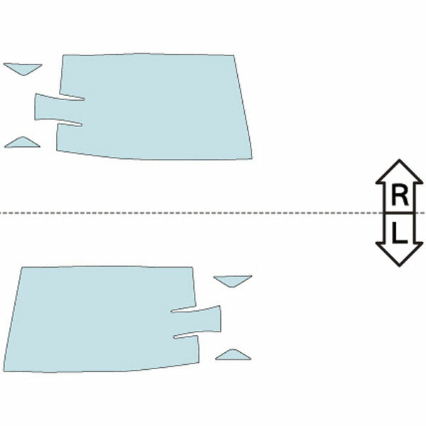 カット済みヘッドライトプロテクションフィルム 日産 クリッパー (H17.12-H24.1) (PH0343A0505A0SA)