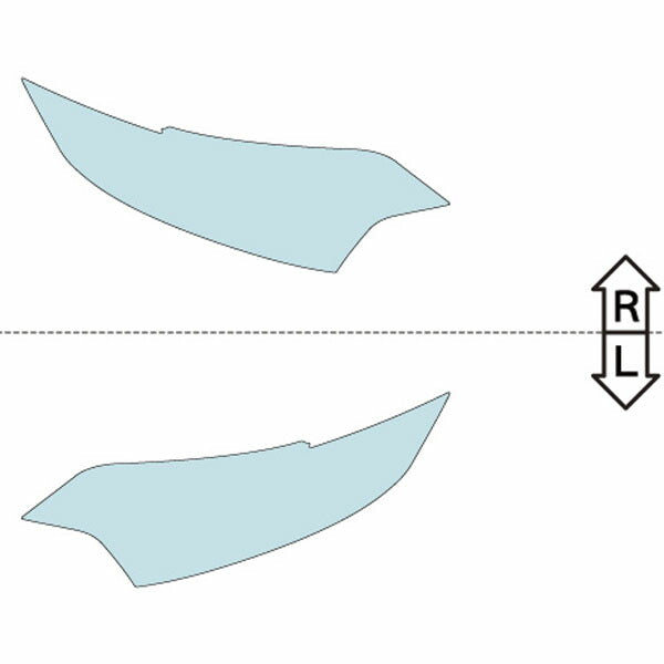カット済みヘッドライトプロテクションフィルム 三菱 アウトランダー PHEV (H30.8-R3.11) (GG3W型) (PH0502M1805A0SA)