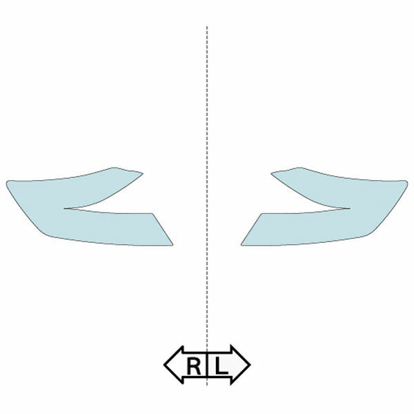 カット済みヘッドライトプロテクションフィルム 三菱 eKスペースカスタム (H28.12-R2.2) (B11A型) (カスタムT/カスタムG) (PH0504S1605A0SA)
