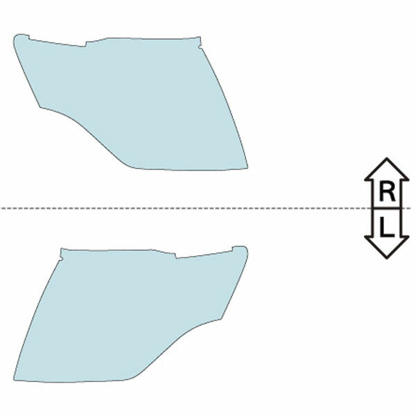 カット済みヘッドライトプロテクションフィルム 三菱 パジェロ (H18.10-R1.8) (V83W型/V87W型/V88W型/V93W型/W97W型) (ショート/ロング) (PH0513K0605A0SA)