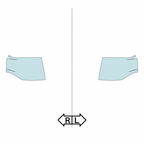 カット済みヘッドライトプロテクションフィルム 三菱 パジェロミニ (H20.9-H25.2) (H58A型) (ZR/ XR/VR/ EXCEED) (PH0515A0805A0SA)