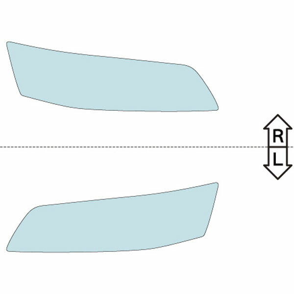 カット済みヘッドライトプロテクションフィルム 三菱 ランサーエボリューション (H17.3-H18.7) (CT9A型) (Base) (PH0517B0505A0SA)
