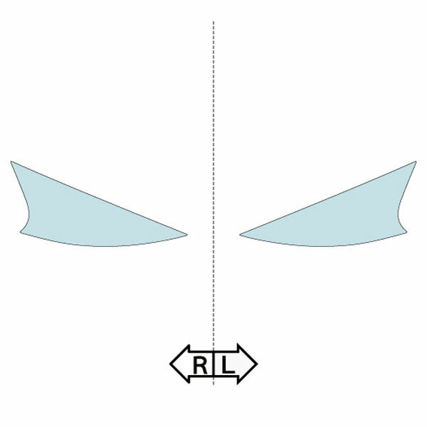 カット済みヘッドライトプロテクションフィルム 三菱 グランディス (H19.7-H21.3) (NA4W型) (M/G/スポーツギアM/スポーツギアG) (PH0526J0705B0SA)