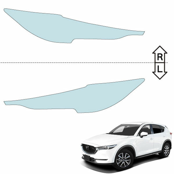 カット済みヘッドライトプロテクションフィルム マツダ CX-5 (H29.2-R3.11) (KFEP型/KF5P型/KF2P型) (PH0620K1705A0SA)