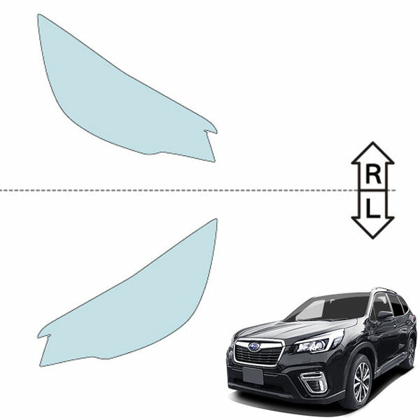 カット済みヘッドライトプロテクションフィルム スバル フォレスター (H30.7-R3.8) (SKE型/SK9型) (Touring/Premium/X-BREAK/Advance) (PH0710K1805A0SA)