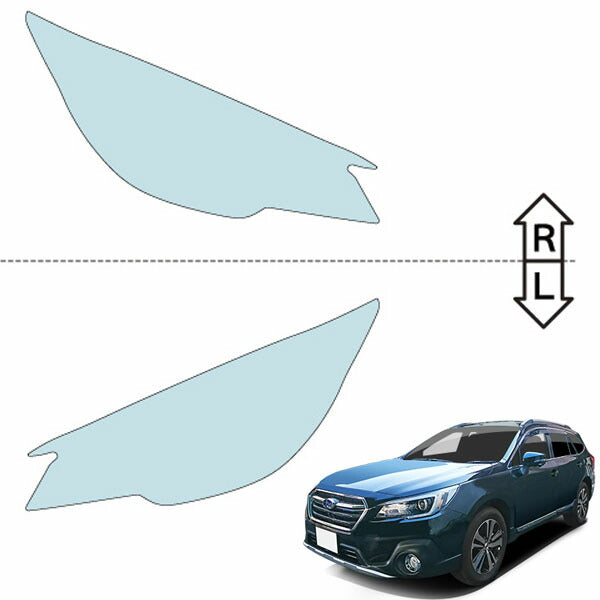 カット済みヘッドライトプロテクションフィルム スバル レガシィ アウトバック (H29.10-R3.9) (BS9型) (Base/Limited) (PH0711K1705A0SA)