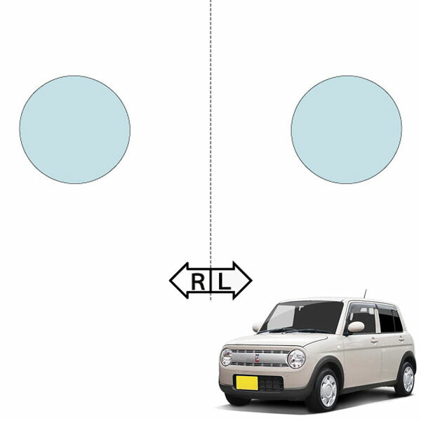 カット済みヘッドライトプロテクションフィルム スズキ アルトラパン (R1.6-R4.5) (HE33S型) (G/L/S/X) (PH0803A1905A0SA)