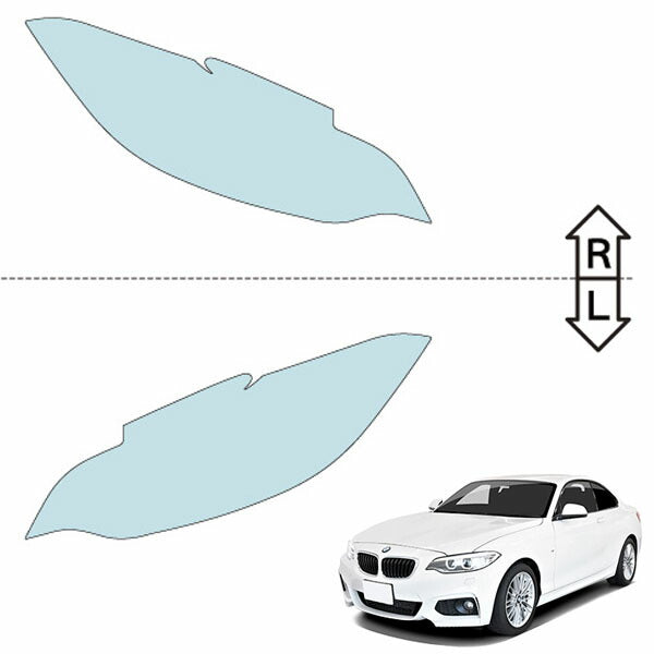 カット済みヘッドライトプロテクションフィルム BMW 2シリーズ クーペ (H29.8-R4.2) (2F20型) (Sport/M Sport) (PH3002C1705A0SA)