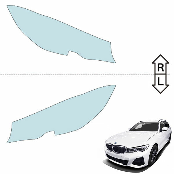 カット済みヘッドライトプロテクションフィルム BMW 3シリーズ ツーリング (R1.9-R4.8) (G21型(6K20/6L20)/G21型(6K20)/G21型(6N30)) (PH3003F1905B0SA)