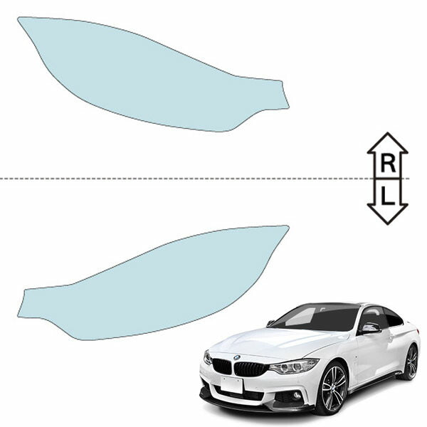 カット済みヘッドライトプロテクションフィルム BMW 4シリーズ クーペ (H25.9-H29.4) (F32型) (PH3004C1305A0SA)