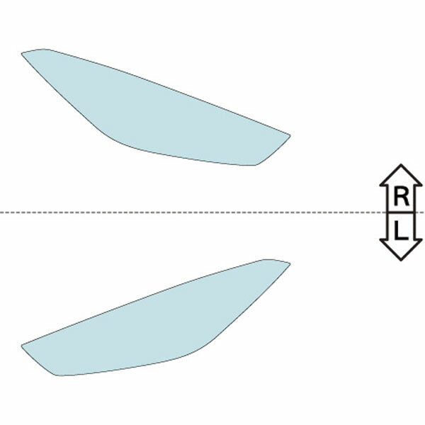 カット済みヘッドライトプロテクションフィルム BMW 8シリーズ クーペ (H30.11-) (G15型(AE30/BC30)/G15型(BC44)) (PH3008C1805A0SA)