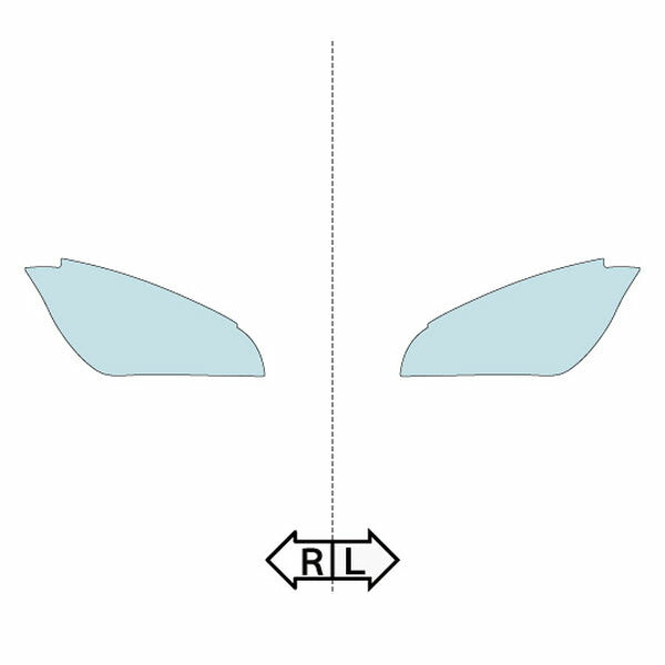 カット済みヘッドライトプロテクションフィルム BMW X1 (H24.9-H27.9) (VL18型/VL20型/VM20型) (i/Sport/X-Line/M Sport) (PH3010K1205A0SA)