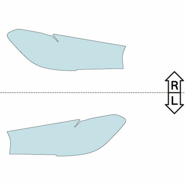 カット済みヘッドライトプロテクションフィルム BMW M5 セダン (R2.9-R6.9) (82CH44型) (Base/Competition) (PH3015B2005A0SA)