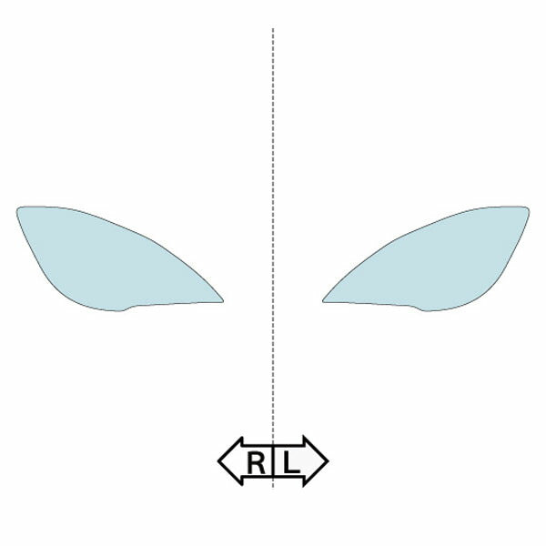 カット済みヘッドライトプロテクションフィルム BMW M6 カブリオレ (H27.7-H31.2) (F12(LZ44M型)) (Standard/Competition) (PH3016T1505A0SA)