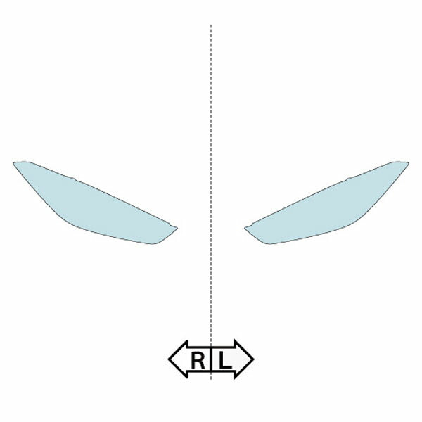 カット済みヘッドライトプロテクションフィルム BMW M8 クーペ (R1.6-) (F92型(AE44M)) (Standard/コンペティション) (PH3018C1905A0SA)