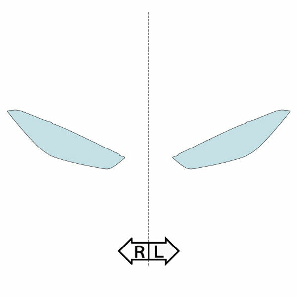 カット済みヘッドライトプロテクションフィルム BMW M8 カブリオレ (R1.7-) (F91(AE44型M)/F91型(AE44M)) (Standard/Competition) (PH3018T1905A0SA)