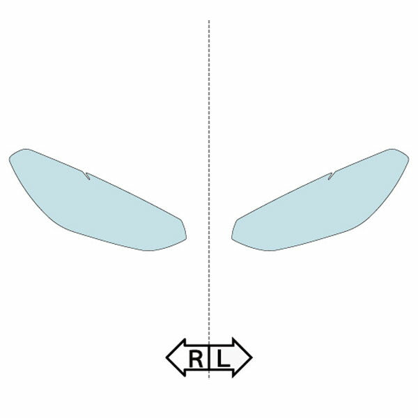 カット済みヘッドライトプロテクションフィルム BMW X4 (H30.9-R3.9) (VJ20型/UJ20型/2V20型/UJ30型/2V30型) (PH3034K1805A0SA)