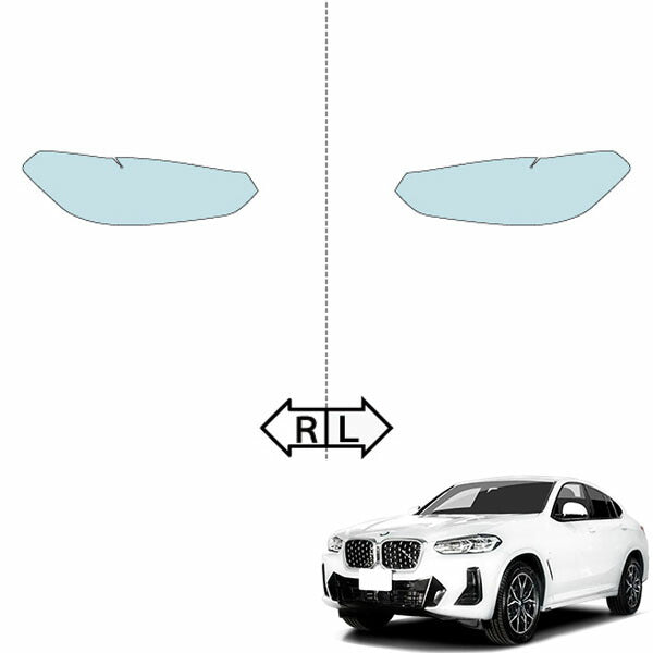 カット済みヘッドライトプロテクションフィルム BMW X4 (R3.10-) (G02(VJ20型)/G02(VJ20型/2V20型)/G02(2V30型)) (PH3034K2105A0SA)