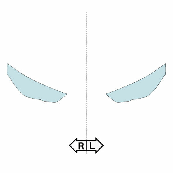 カット済みヘッドライトプロテクションフィルム BMW iX2 (R5.10-) (72GM67型) (【M Sport】xDrive30) (PH3082N2305A0SA)