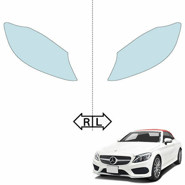 カット済みヘッドライトプロテクションフィルム メルセデスベンツ Cクラス カブリオレ (H28.9-H30.6) (A205型(205440C/205448)) (PH3103T1605A0SA)