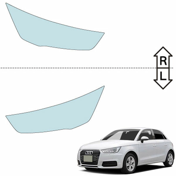 カット済みヘッドライトプロテクションフィルム アウディ A1 スポーツバック (H27.6-R1.10) (8XCHZ型/8XCZE型) (PH3201H1505A0SA)