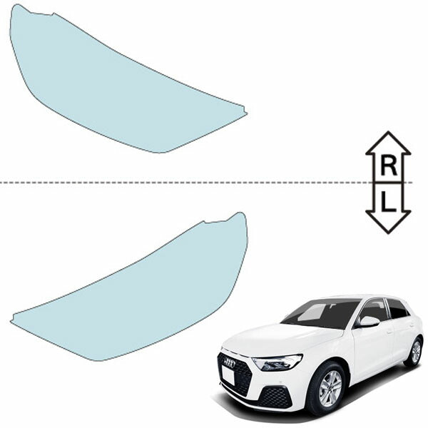 カット済みヘッドライトプロテクションフィルム アウディ A1 スポーツバック (R1.11-) (GBDKL型/GBDAD型) (advanced/S line) (PH3201H1905B0SA)