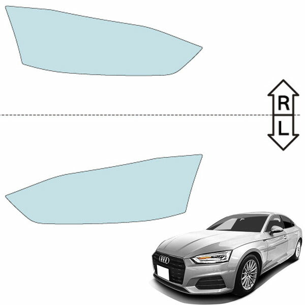 カット済みヘッドライトプロテクションフィルム アウディ A5 スポーツバック (H29.4-R2.12) (F5CVKL型/F5CYRL型) (PH3205D1705A0SA)
