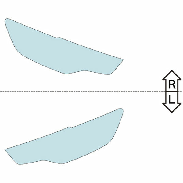 カット済みヘッドライトプロテクションフィルム アウディ A6 アバント (H24.2-H27.6) (C7(4GCDN型/4GCHVS型/4GCGWS型)) (PH3206F1205A0SA)