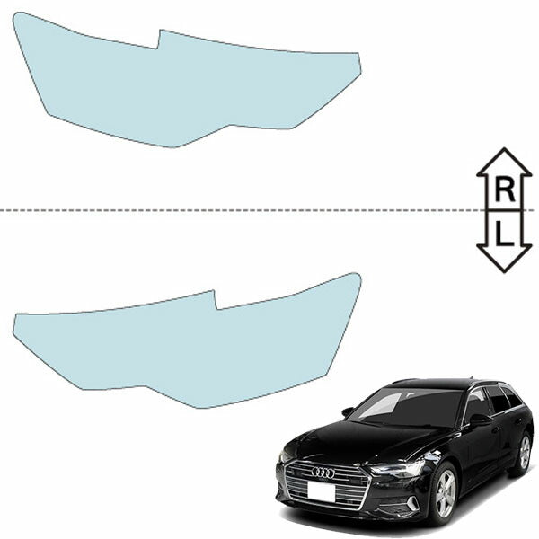 カット済みヘッドライトプロテクションフィルム アウディ A6 アバント (H31.3-R5.11) (F2DFBF型/F2DKNF型/F2DLZF型) (PH3206F1905A0SA)