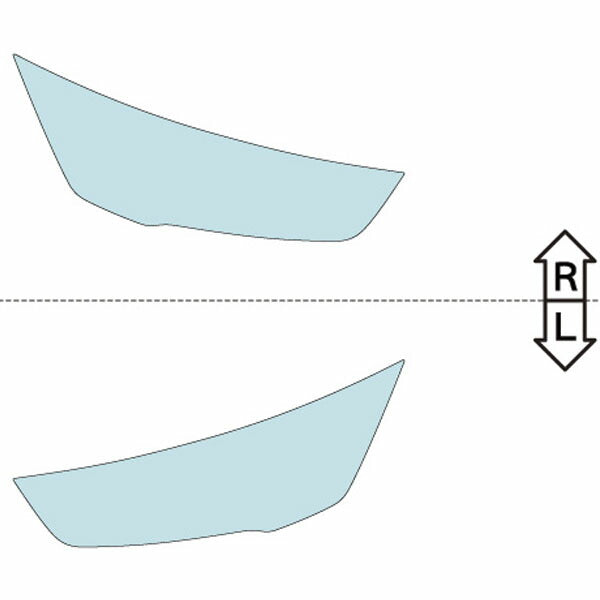 カット済みヘッドライトプロテクションフィルム アウディ S1 スポーツバック (H26.11-H30.1) (8XCWZF型) (Base) (PH3211H1405A0SA)