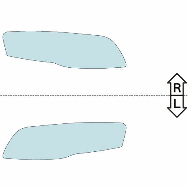 カット済みヘッドライトプロテクションフィルム アウディ S4 アバント (H17.2-H21.4) (B7型(8EBBKF)) (Base) (PH3214F0505A0SA)