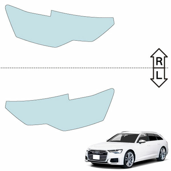 カット済みヘッドライトプロテクションフィルム アウディ S6 アバント (R2.9-R5.11) (F2DKML型) (Base) (PH3216F2005A0SA)
