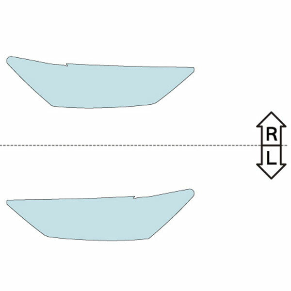 カット済みヘッドライトプロテクションフィルム アウディ S7 スポーツバック (R2.9-) (F2DKMA型) (Base) (PH3217D2005A0SA)