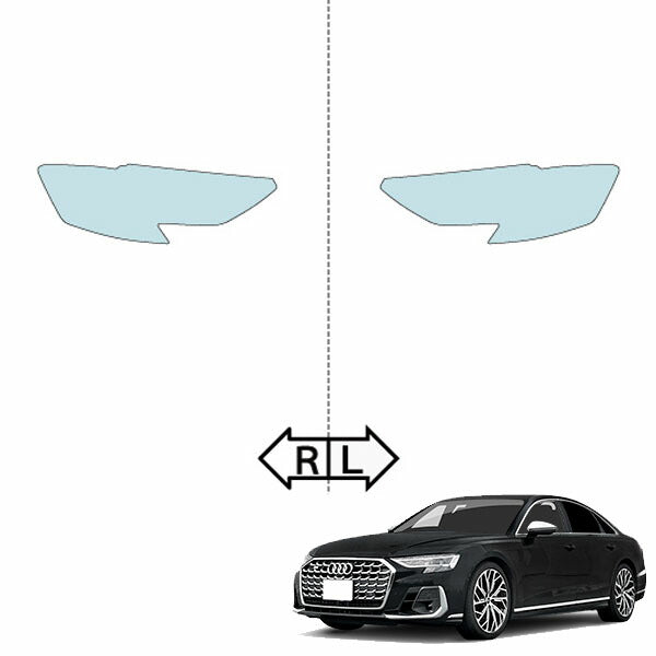 カット済みヘッドライトプロテクションフィルム アウディ S8 セダン (R4.7-) (F8CWWF型) (Base) (PH3218B2205A0SA)