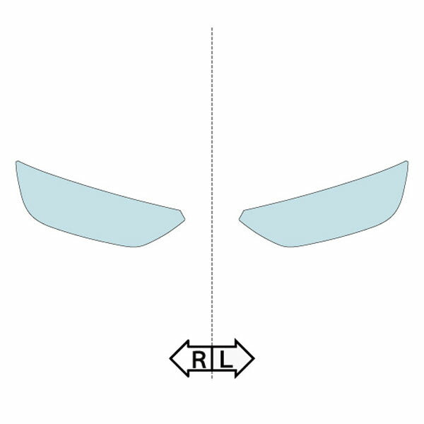 カット済みヘッドライトプロテクションフィルム アウディ SQ5 スポーツバック (R3.8-) (FYCWGS型/FYCWGA型) (Base) (PH3219D2105A0SA)