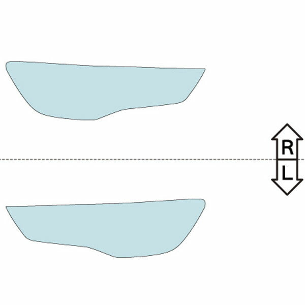 カット済みヘッドライトプロテクションフィルム アウディ RS3 スポーツバック (H27.10-H29.10) (8VCZGF型) (Base) (PH3223H1505A0SA)