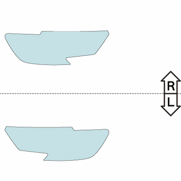カット済みヘッドライトプロテクションフィルム アウディ RS3 スポーツバック (H29.11-R2.7) (8VDAZF型) (Base) (PH3223H1705A0SA)