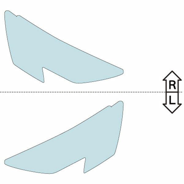 カット済みヘッドライトプロテクションフィルム アウディ RS3 スポーツバック (R3.11-) (GYDNWF型) (Base) (PH3223H2105A0SA)