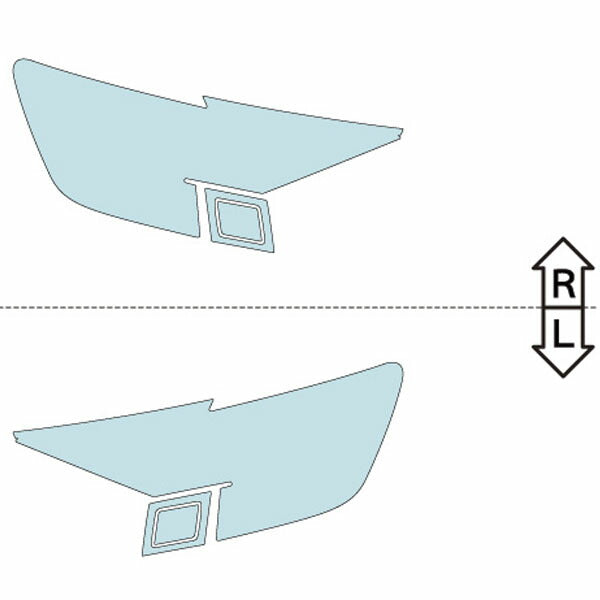 カット済みヘッドライトプロテクションフィルム アウディ RS Q8 (R3.2-) (F1DHUA型) (Base) (PH3258K2105A0SA)