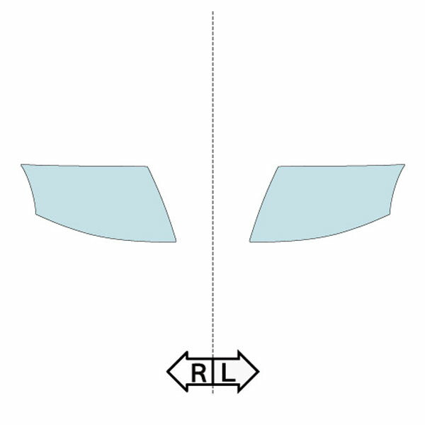 カット済みヘッドライトプロテクションフィルム アウディ TT クーペ (H11.10-H18.9) (8NAUQ型/8NAPXF型/8NBAMF型/8NBVR型/8NBHEF型) (PH3261CA905A0SA)