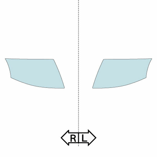 カット済みヘッドライトプロテクションフィルム アウディ TT ロードスター (H12.5-H19.5) (8NAUQ型/8NAPXF型/8NBAMF型/8NBVR型) (PH3261T0005A0SA)