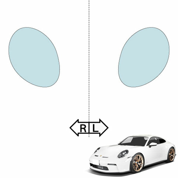 カット済みヘッドライトプロテクションフィルム ポルシェ 911 GT3 (R3.4-R6.4【992前期】) (992型(992NG)) (GT3/GT3 Touring Package) (PH3420C2105A0SA)