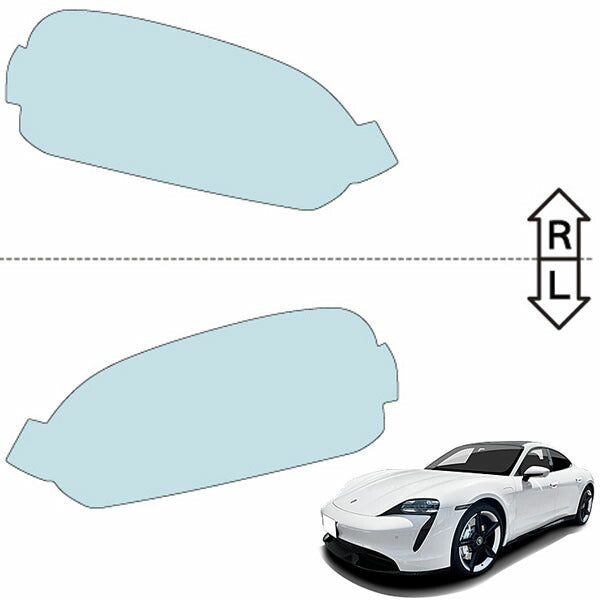 ヘッドライトプロテクションフィルム カット済み ポルシェ タイカン セダン (R2.6-) (J1MB/J1MC/J1MD) (PH3455B2005A0SA) ECHELON