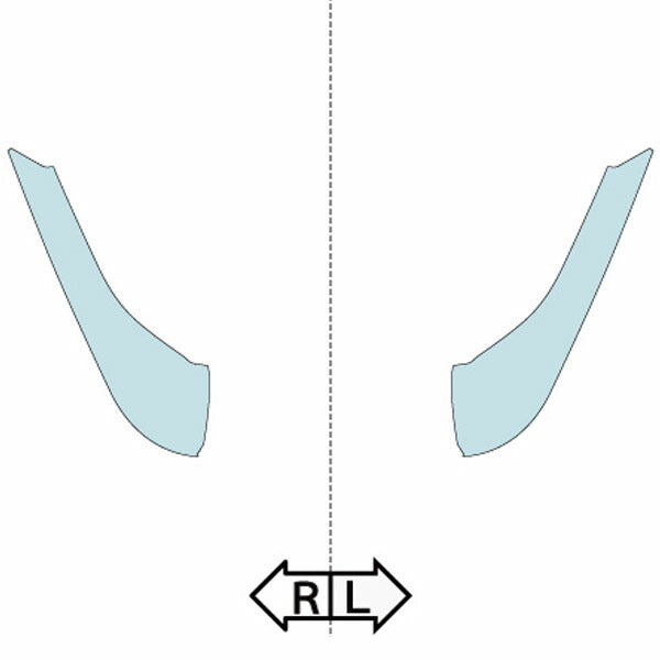 カット済みヘッドライトプロテクションフィルム フェラーリ 458 Speciale A (H26.9-H28.6) (F142ADL型) (Base) (PH5185T1405A0SA)