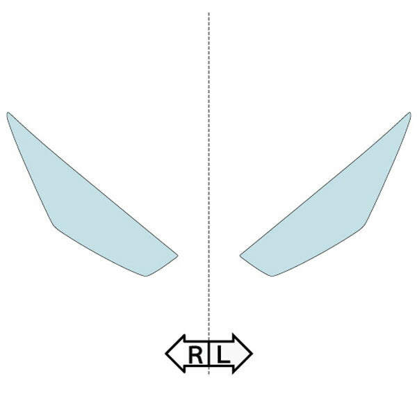 カット済みヘッドライトプロテクションフィルム ランボルギーニ ウラカン クーペ (H31.1-) (ZFDGF型/ZFGFB型/ZFDGFB型) (EVO/EVO RWD/STO) (PH5206C1905A0SA)